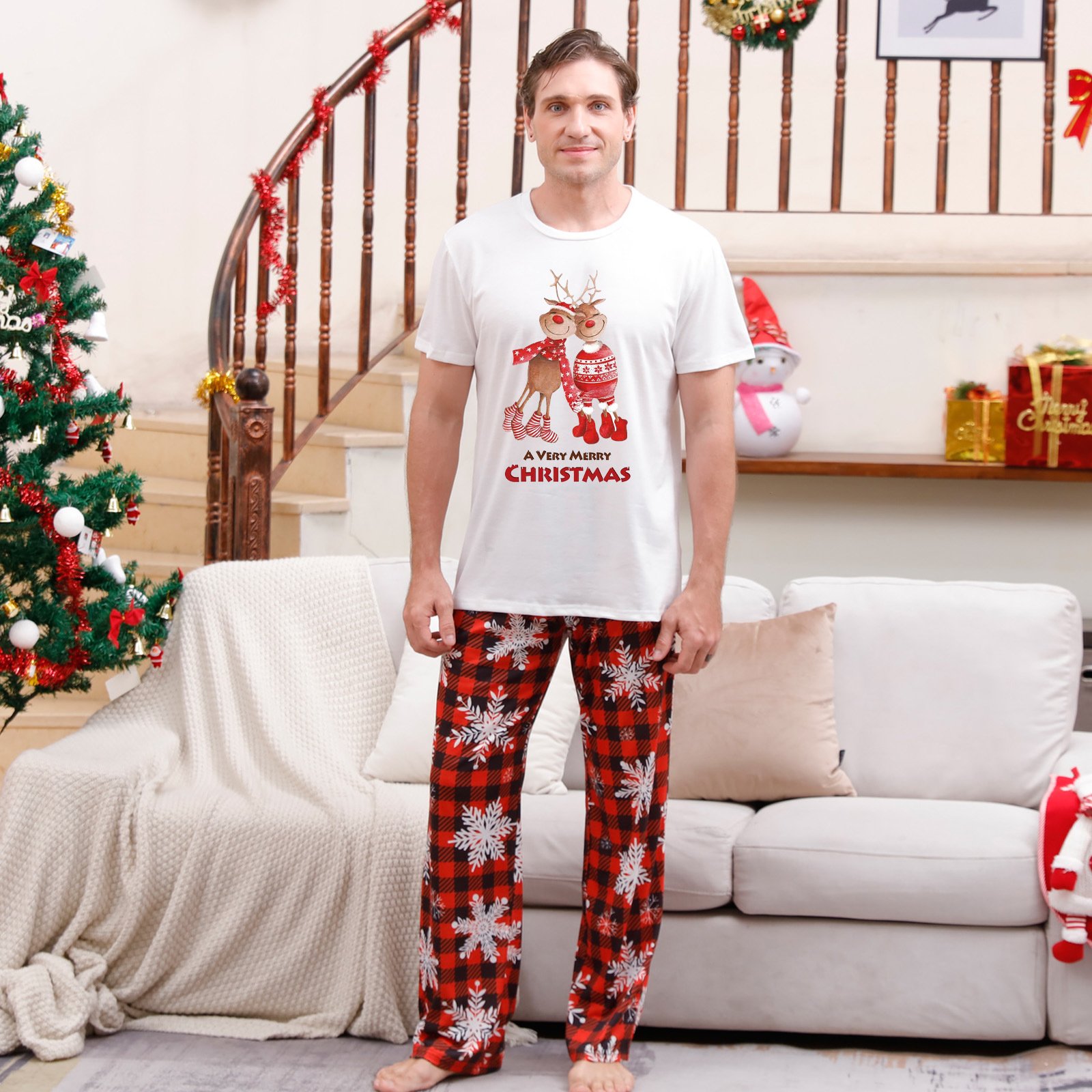 Christmas Parent-child Pajamas Suit Printed Homewear – Image 8