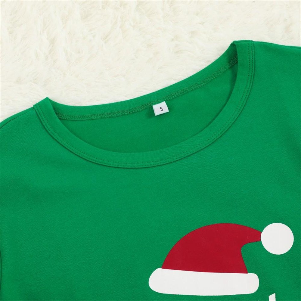 Homewear Pajamas Set Christmas Doll Print – Image 4