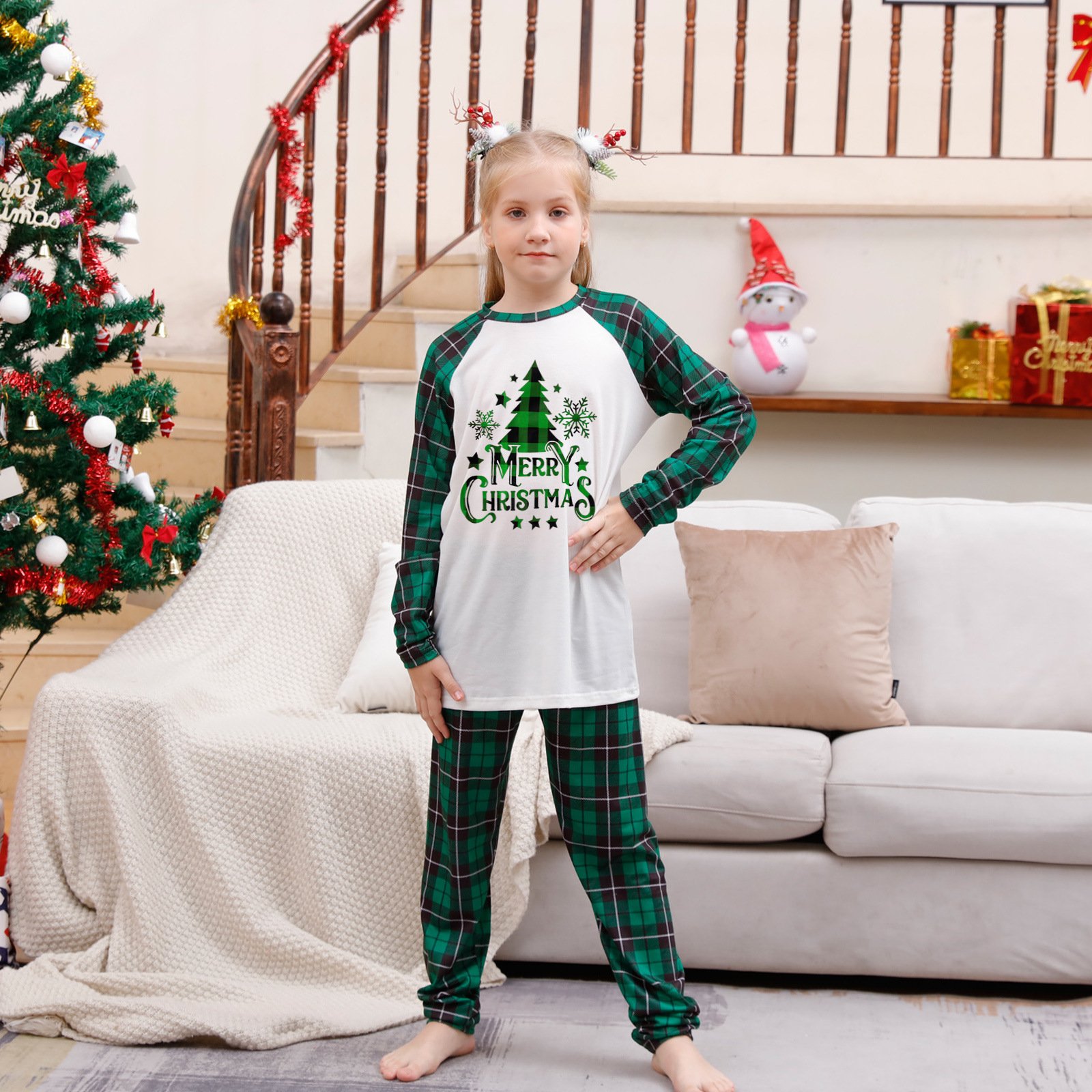 Christmas Parent-child Pajamas Suit Printed Homewear – Image 4
