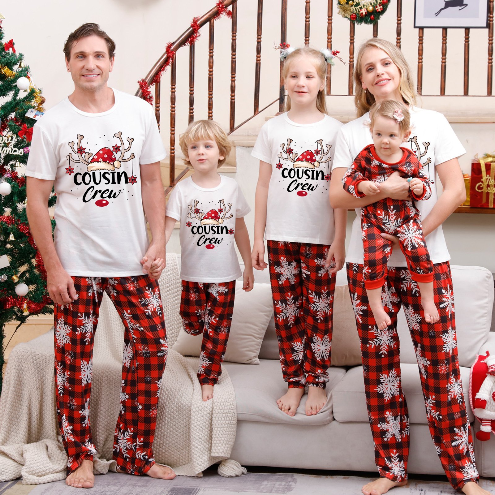 Christmas Parent-child Pajamas Suit Printed Homewear – Image 2