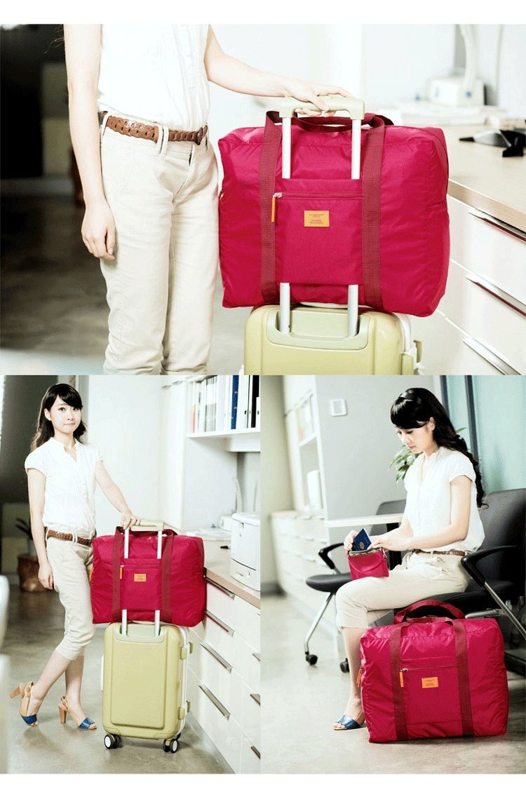 Folding Travel Buggy Bag Unisex Jacquard Bag Clothes Bag – Image 7
