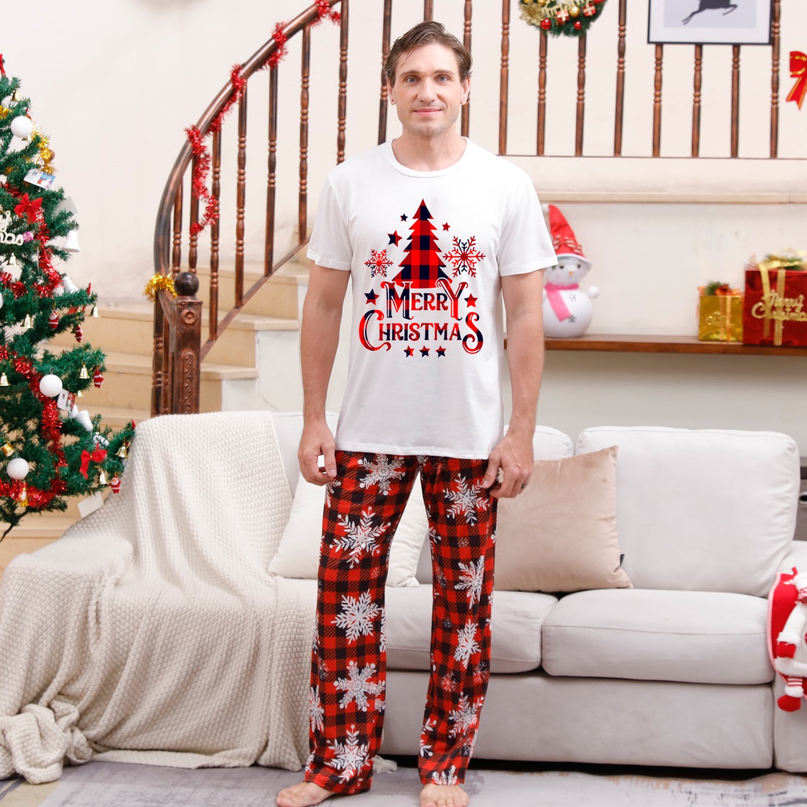 Christmas Parent-child Pajamas Suit Printed Homewear – Image 6