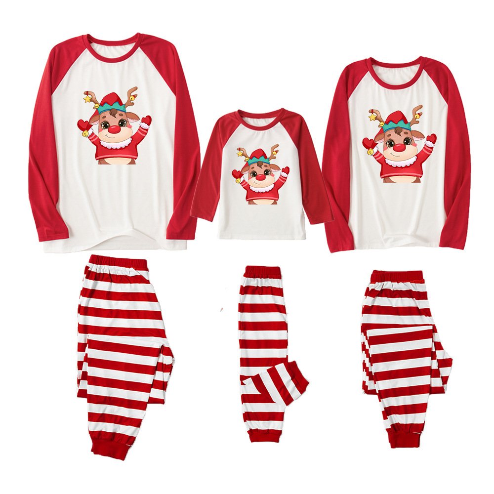 Fashion Simple Christmas Loungewear Pajamas Set – Image 2